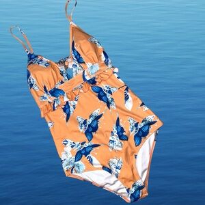 Cupshe v neck open back sexy flirty one piece bathing suit